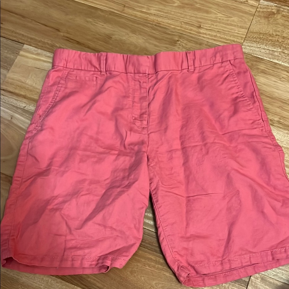 GAP linen cotton blend Boyfriend Roll-Up Khakis in Coral